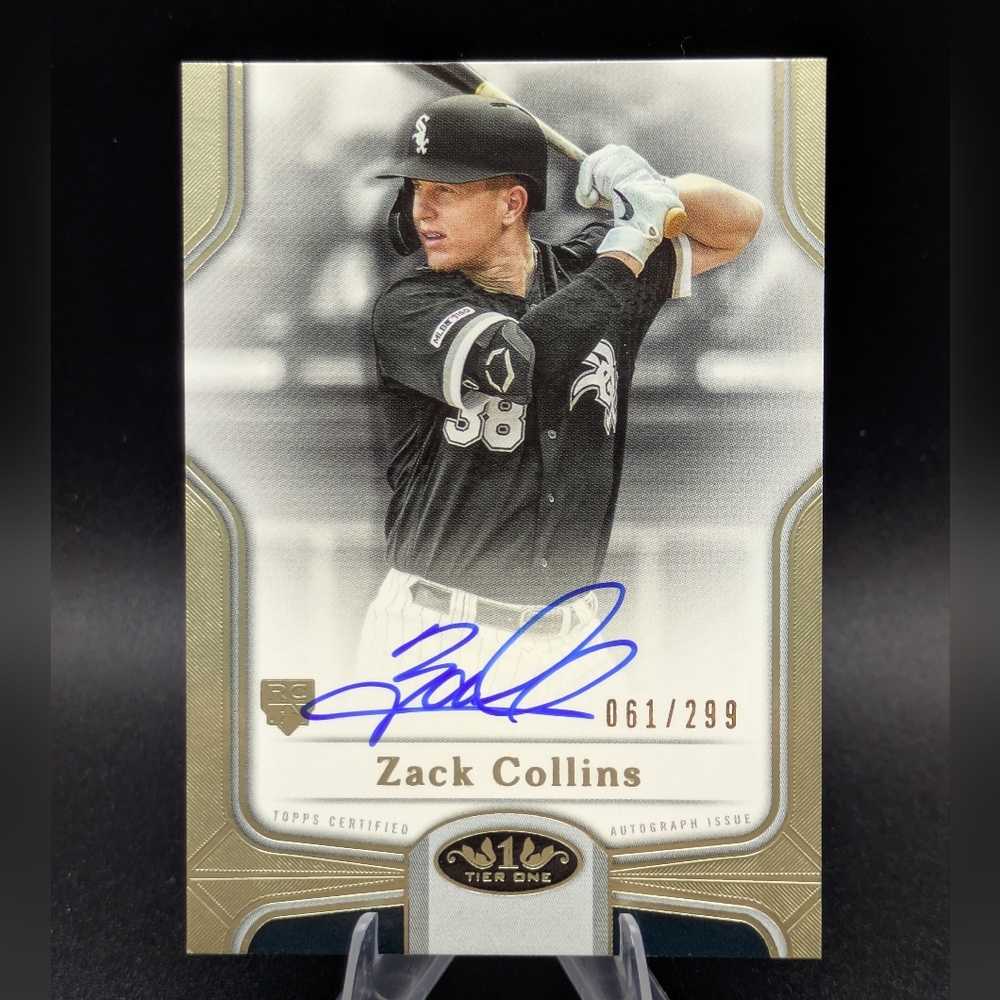 2020 Topps Tier One Break Out Auto /299 Zack Collins #BOA-ZCO Rookie Card RC